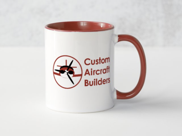 sling aircraft coffee mug red